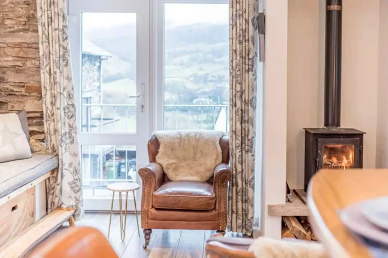 Interior of cosy barn conversion in Ambleside